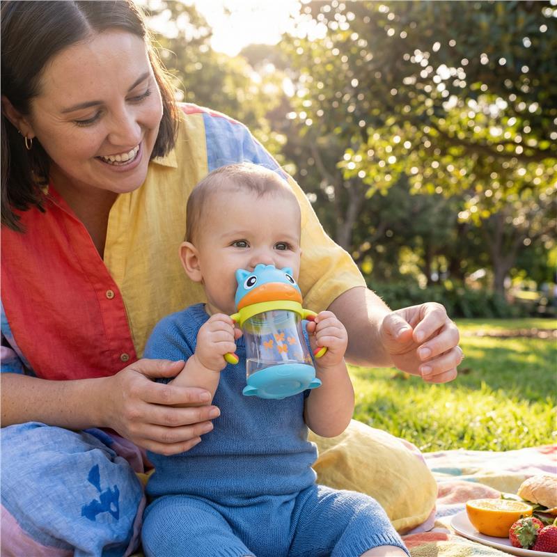 Playgro Clip Clop Weighted Straw Sippy Cup 6m+