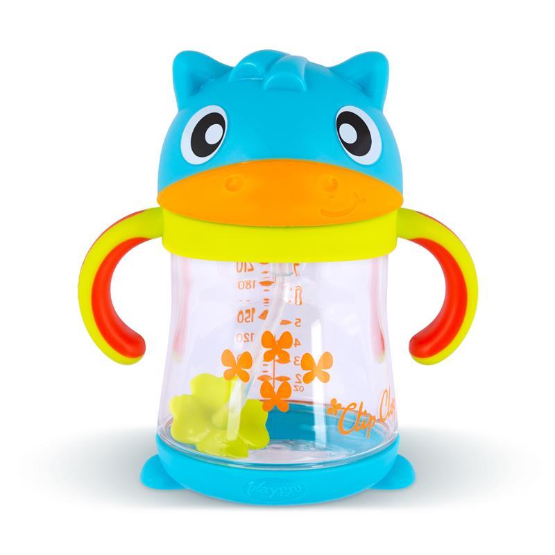 Playgro Clip Clop Weighted Straw Sippy Cup 6m+
