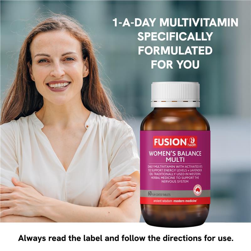 Fusion Women's Balance Daily Multivitamins 60 Tablets