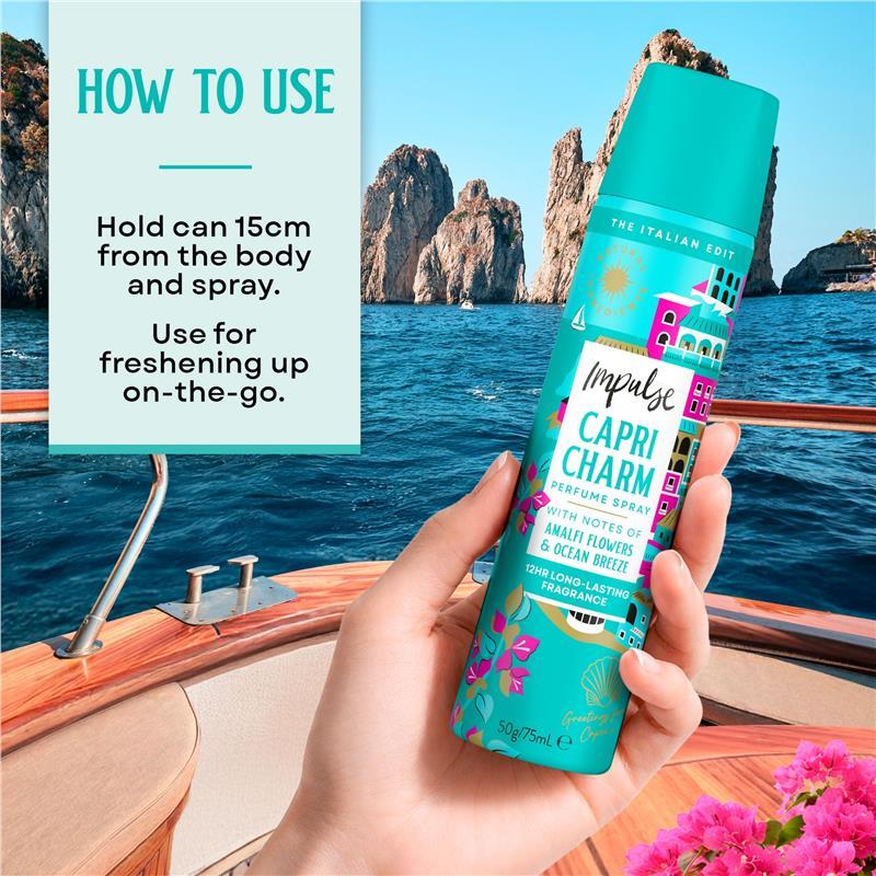 Impulse Body Spray Capri Charm 75ml