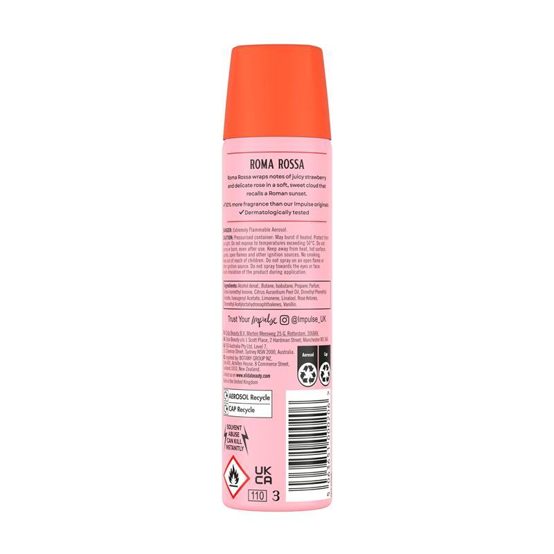 Impulse Body Spray Roma Rosa 75ml
