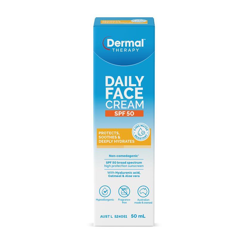 Dermal Therapy Daily Face Cream SPF 50 50ml