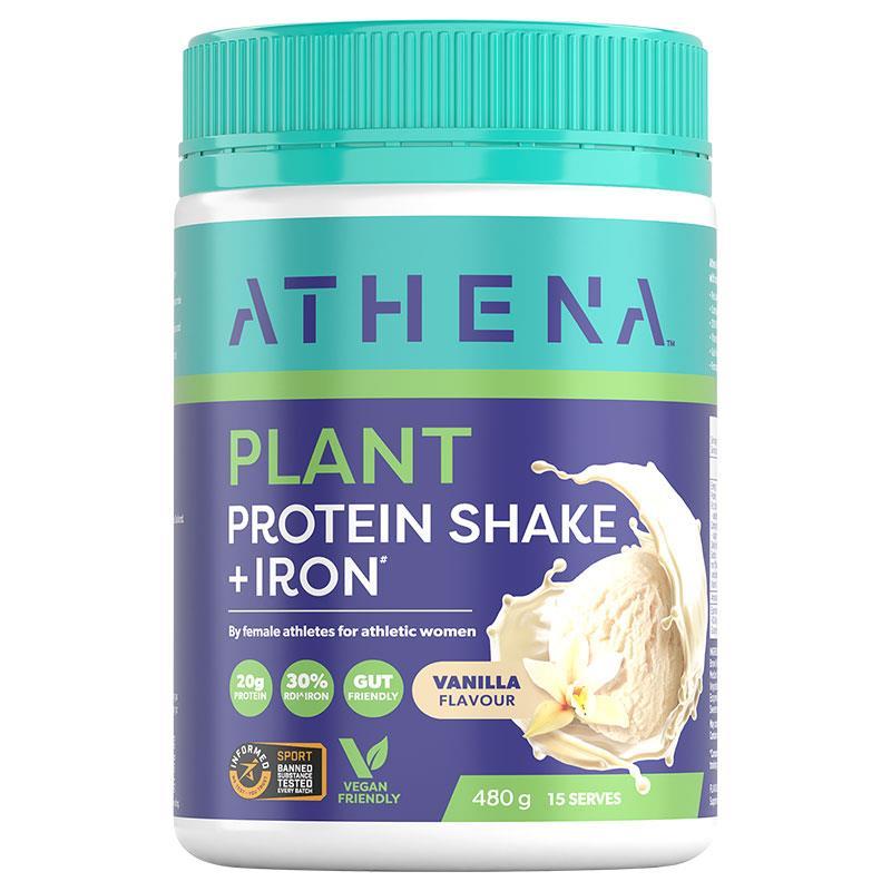 Athena Plant Protein Shake + Iron Vanilla 480g