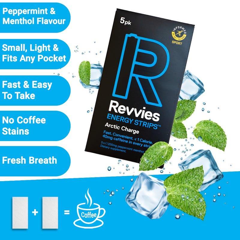 Revvies Energy Strips Arctic Charge 10 Pack (50 strips)