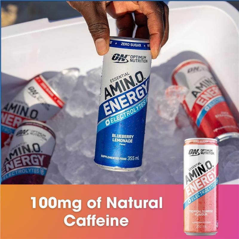 Optimum Nutrition Amino Energy Sparkling + Electrolytes Tropical Sunrise 355ml
