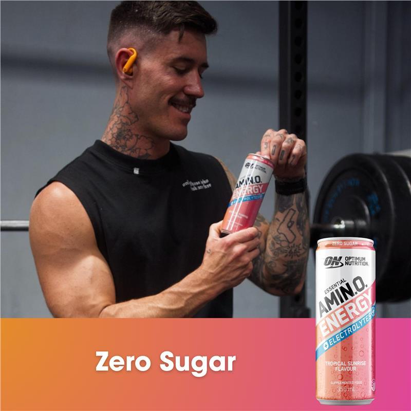 Optimum Nutrition Amino Energy Sparkling + Electrolytes Tropical Sunrise 355ml