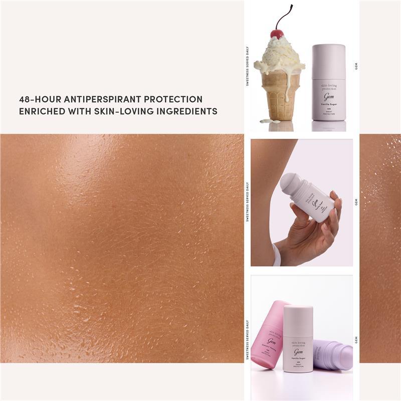 Gem Skin-Loving Antiperspirant Deodorant Roll On Vanilla Sugar 50ml