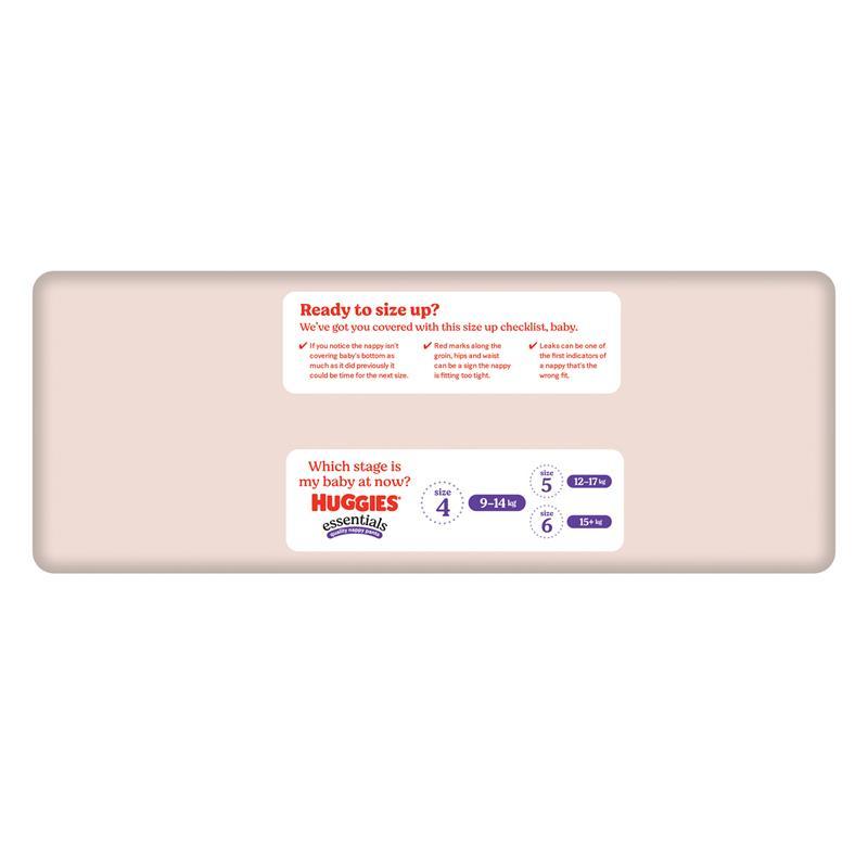Huggies Essentials Nappy Pants  Size 4 9-14kg 30 Pack