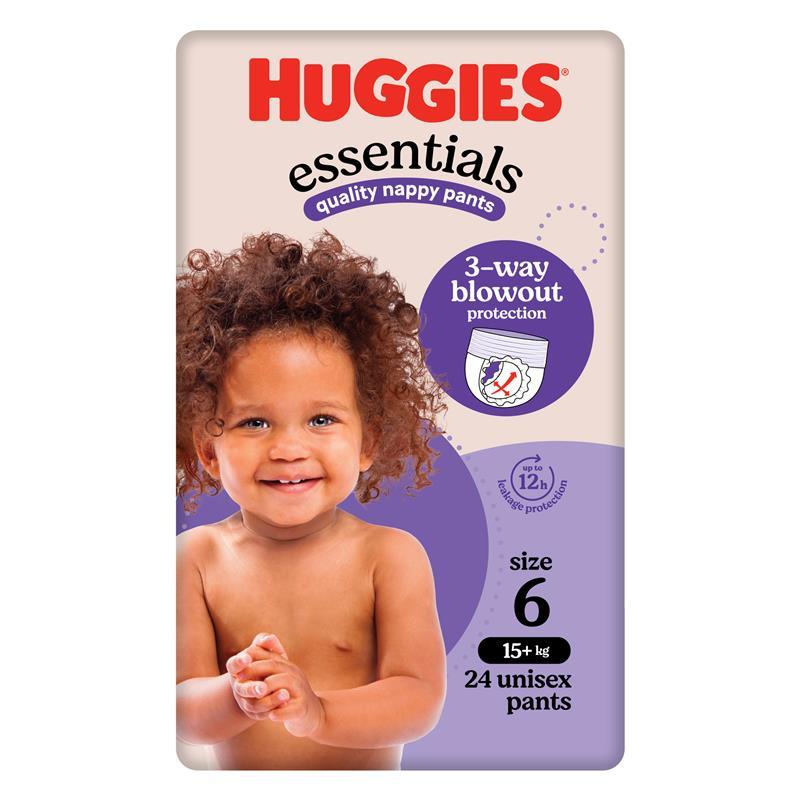 Huggies Essentials Nappy Pants Size 6 (15+kg) 24 Pack