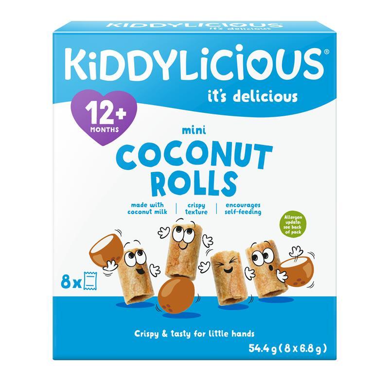 Kiddylicious Mini Coconut Rolls 7g x 8 Pack