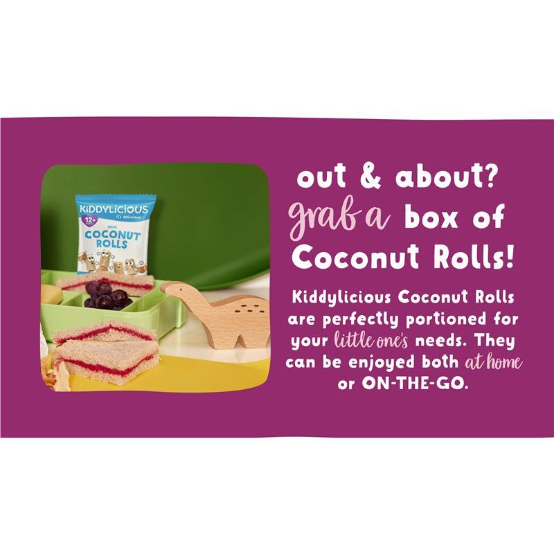 Kiddylicious Mini Coconut Rolls 7g x 8 Pack