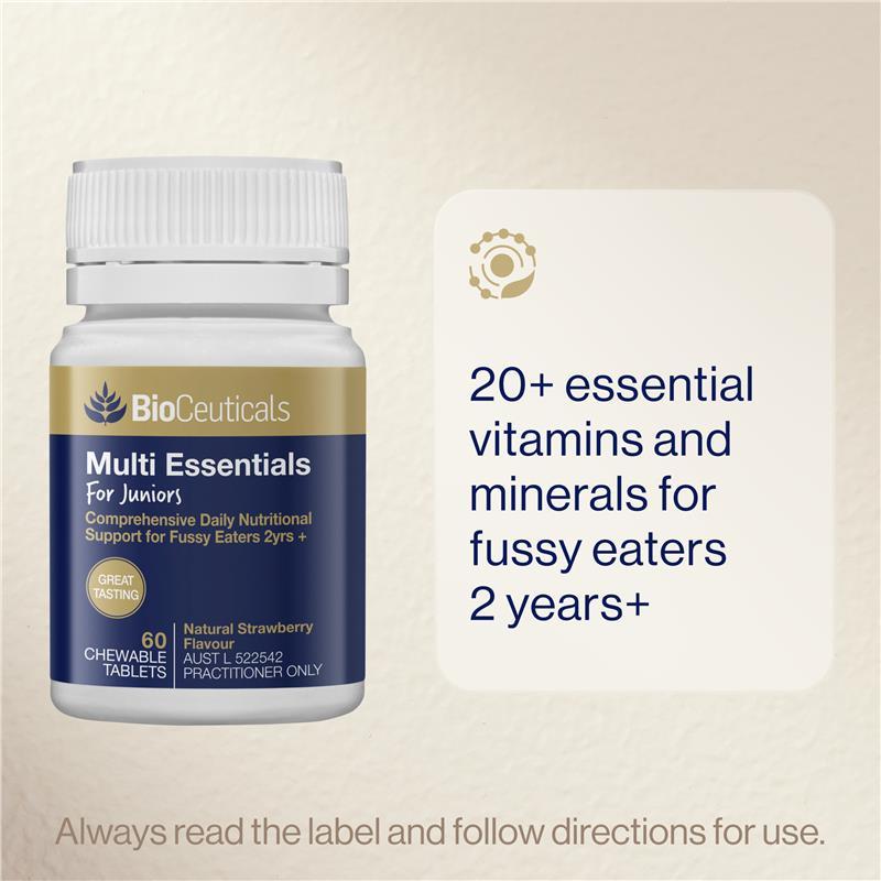 Bioceuticals Multi Essentials for Juniors 60 Chewable Tablets