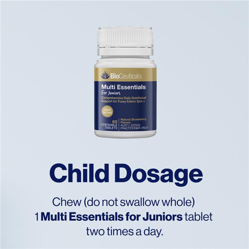 Bioceuticals Multi Essentials for Juniors 60 Chewable Tablets