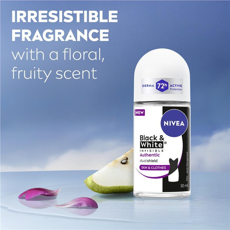 NIVEA Women Deodorant Roll On Black & White Authentic 50ml