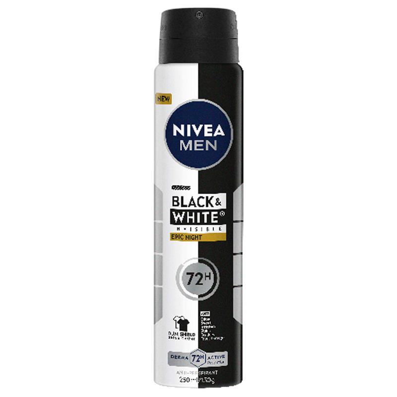 NIVEA MEN Deodorant Aersol Black & White Epic Night 250ml