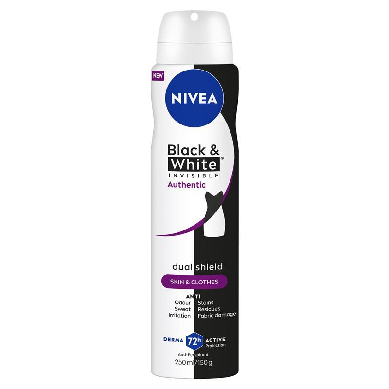 NIVEA Women Deodorant Aerosol Black & White Authentic 250ml