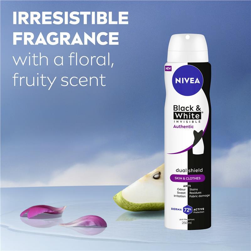 NIVEA Women Deodorant Aerosol Black & White Authentic 250ml