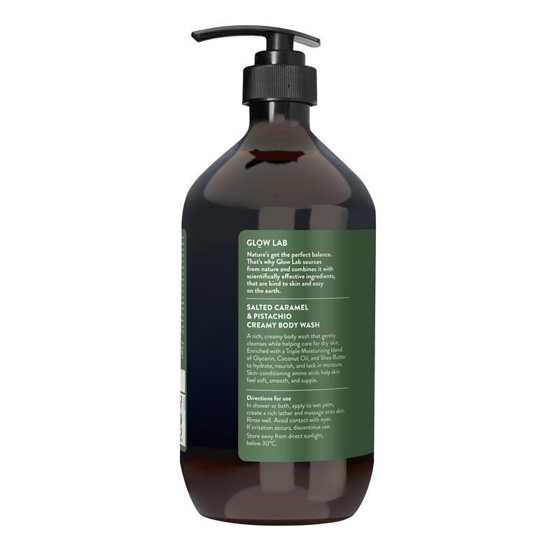Glow Lab Salted Caramel & Pistachio Creamy Body Wash 900ml