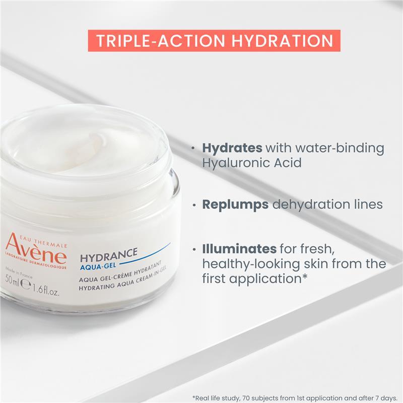 Avene Hydrance Aqua Cream-In-Gel Moisturiser With Hyaluronic Acid 50ml