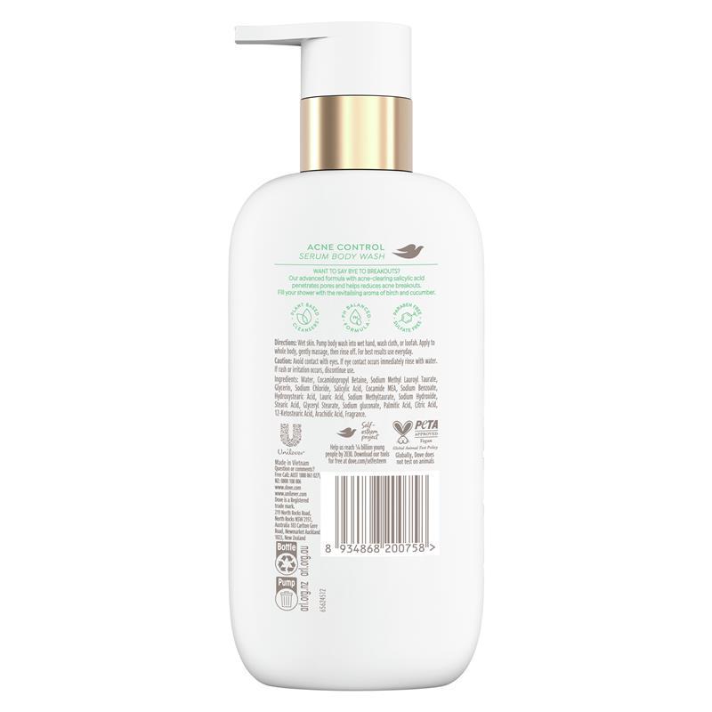 Dove Serum Body Wash Acne Control with Salicylic Acid 300ml