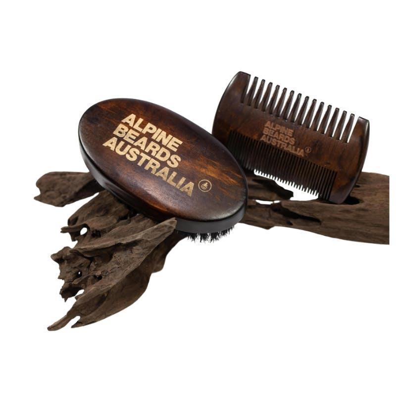 Alpine Beards Australia Beard Brush & Comb Set