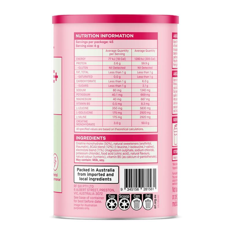 Bondi Protein Co. Creatine Lemon & Lime 270g