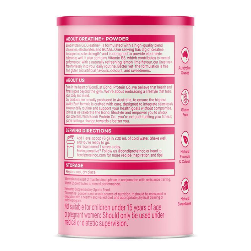 Bondi Protein Co. Creatine Lemon & Lime 270g
