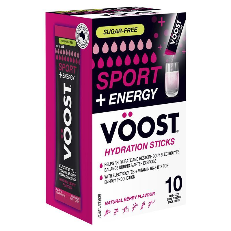 Voost Sport + Energy Berry Stick 10 Pack