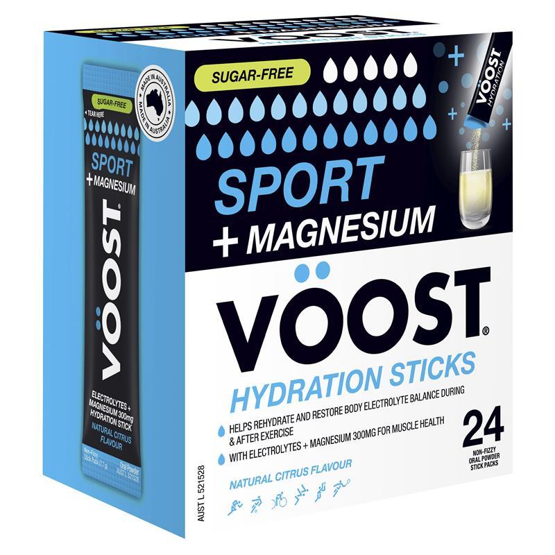 Voost Sport + Magnesium Citrus Stick 24 Pack