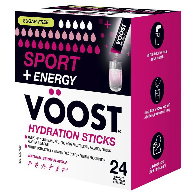 Voost Sport + Energy Berry Stick 24 Pack