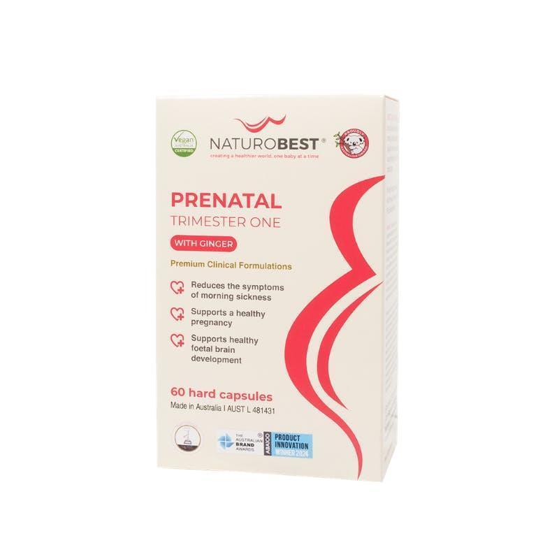 NaturoBest Prenatal Trimester One with Ginger 60 Capsules