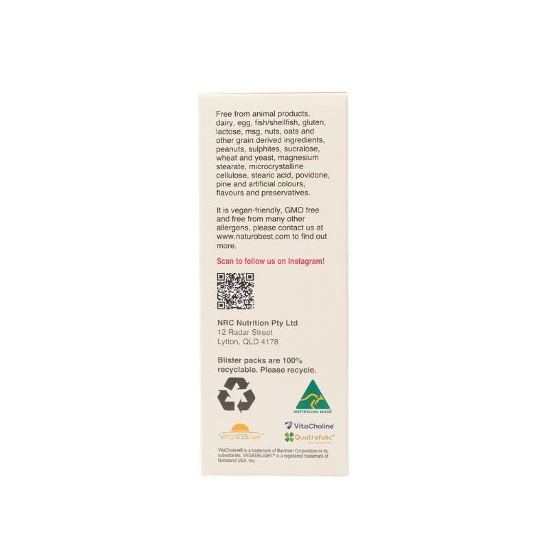 NaturoBest Prenatal Trimester One with Ginger 60 Capsules