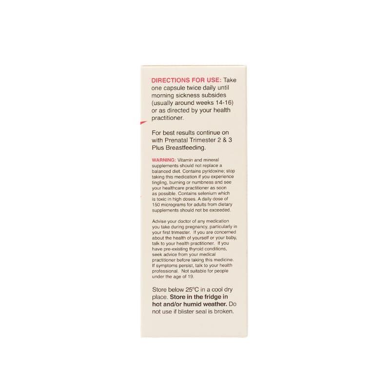 NaturoBest Prenatal Trimester One with Ginger 60 Capsules