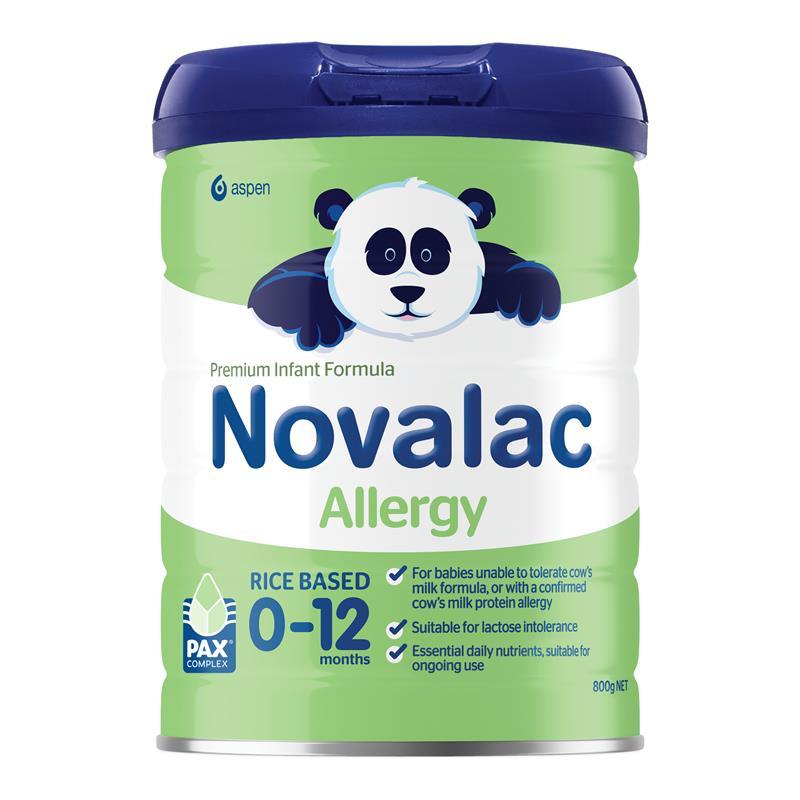 Buy Novalac Allergy Rice Based Infant Formula 0-12 Months 800g New ...