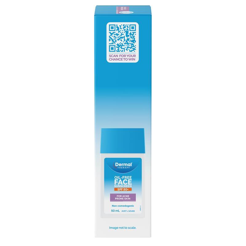 Dermal Therapy Oil Free Face Sunscreen SPF50+ 50ml