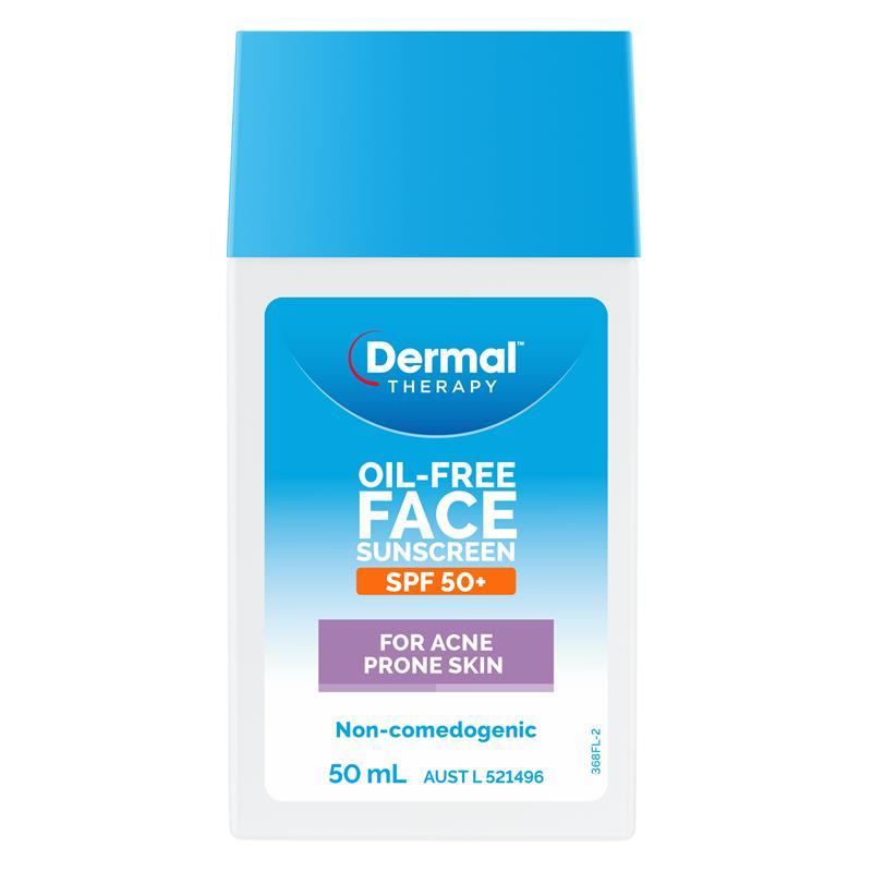 Dermal Therapy Oil Free Face Sunscreen SPF50+ 50ml