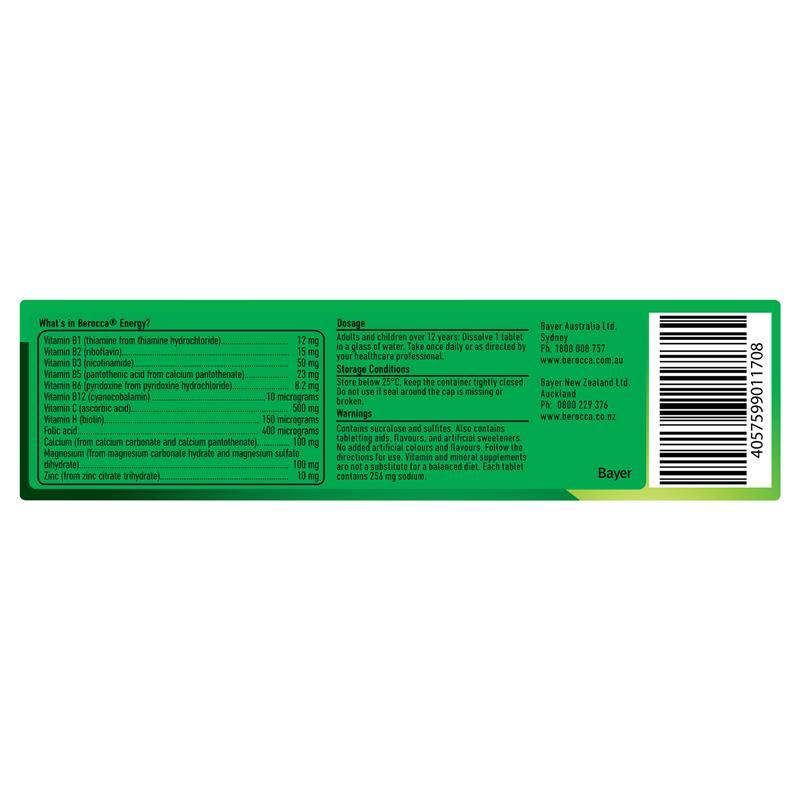 Berocca Energy Strawberry Splash 15 Effervescent Tablets