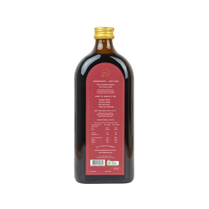 Mt. Wilder Berries Certified Organic Tart Cherry Juice - 500mL Single