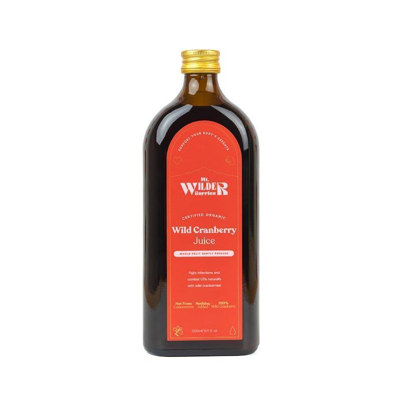 Mt. Wilder Berries Certified Organic Wild Cranberry Juice - 500ml Single