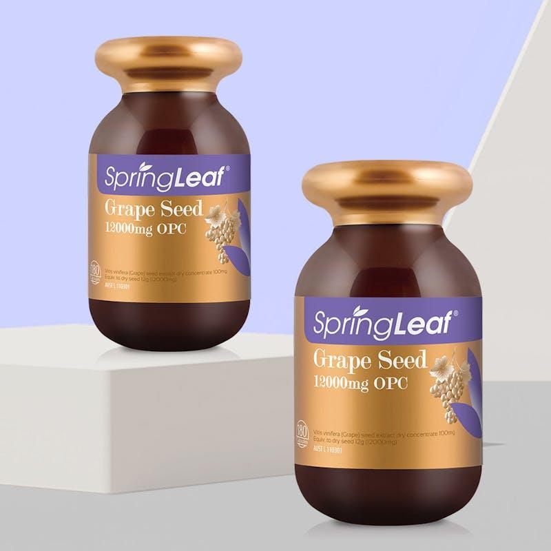 SpringLeaf Grape Seed 12000mg OPC 360 capsules