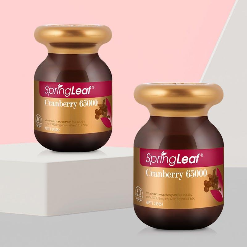 SpringLeaf Super Strength Cranberry 65000mg 60 Capsules