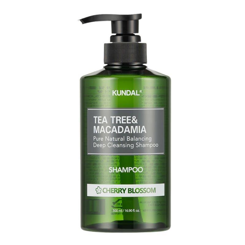 KUNDAL Tea Tree & Macadamia Deep Cleansing Shampoo - Cherry Blossom 500ml