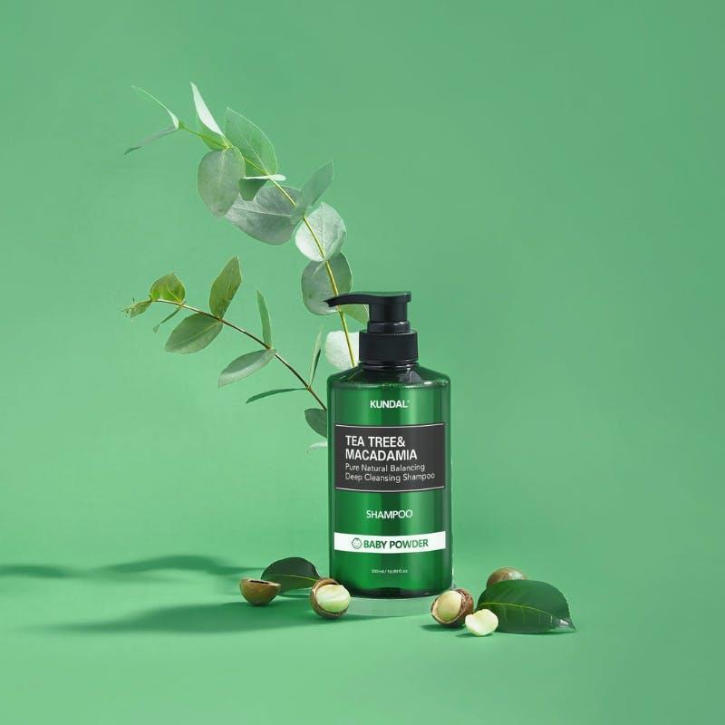 KUNDAL Tea Tree & Macadamia Deep Cleansing Shampoo - Cherry Blossom 500ml