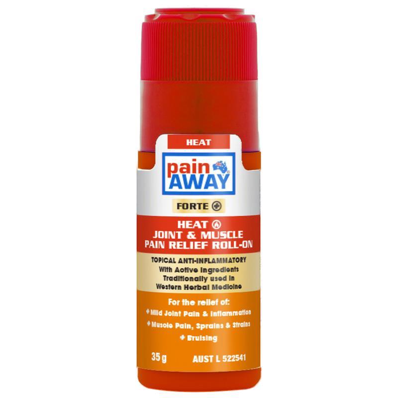 Pain Away Forte+ Heat Joint & Muscle Pain Relief Roll On 35g