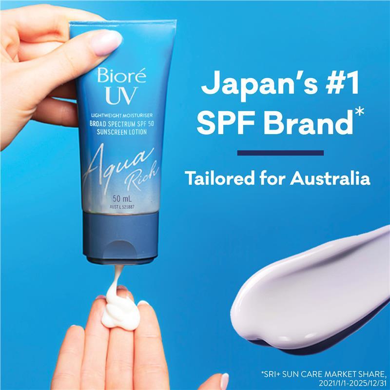 Biore Aqua Rich Moisturiser SPF50 50ml