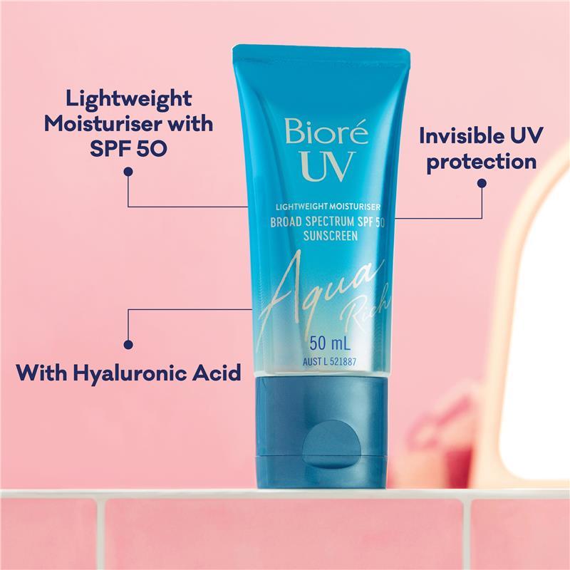 Biore Aqua Rich Moisturiser SPF50 50ml