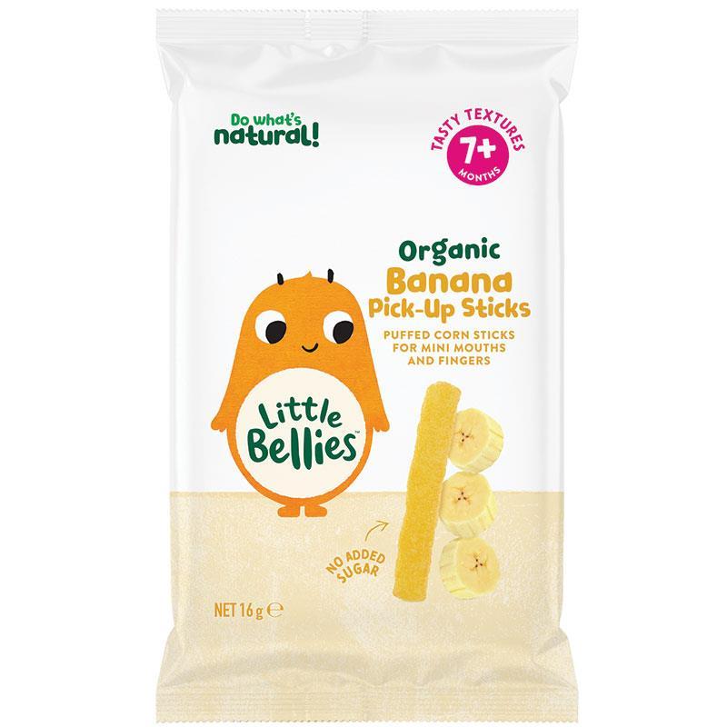 Little Bellies Organic Banana Pick Up Sticks 16g