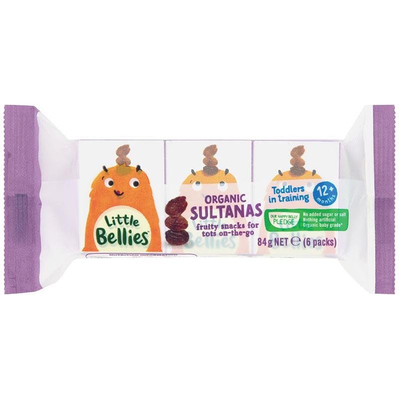 Little Bellies Organic Sultanas 6 pack 84g