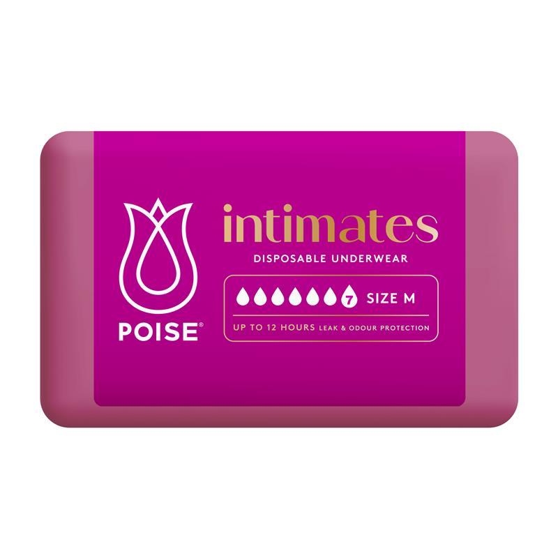 Poise Intimates Disposable Incontinence Pants Medium (71-97cm) 8 Pack