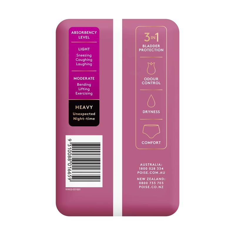 Poise Intimates Disposable Incontinence Pants Extra Large (117-140cm) 8 Pack